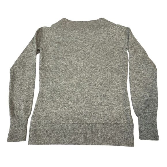 Ann Taylor Sweater Women Small Gray Wool Cashmere Long Sleeve Crew Neck Pullover - Picture 2 of 13